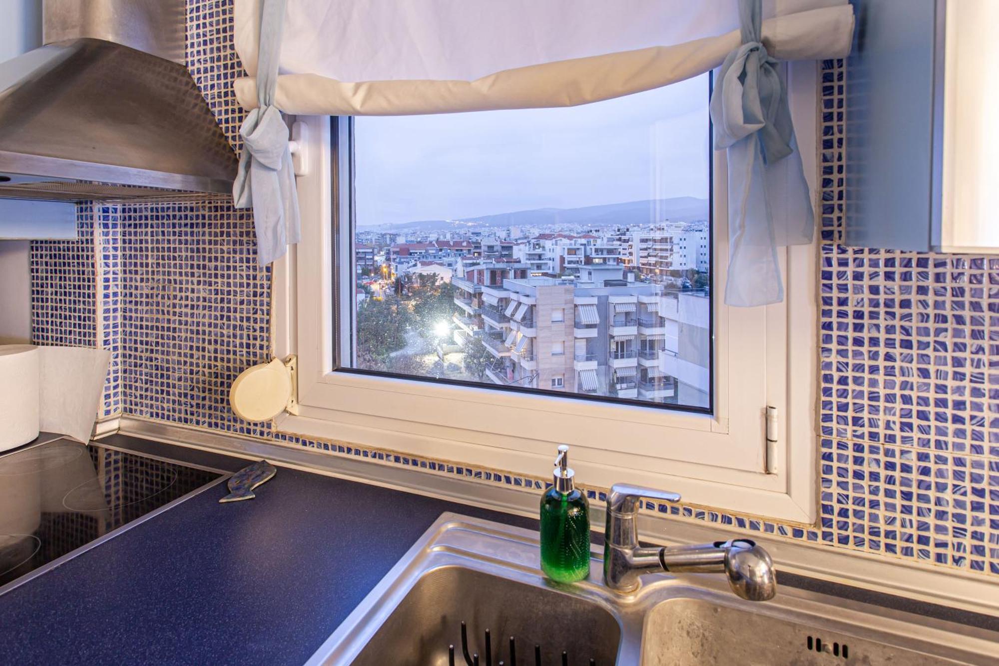 Celestial Garden-Thessaloniki'S Modern, Eclectic Penthouse With An Amazing View And Veranda Exterior foto